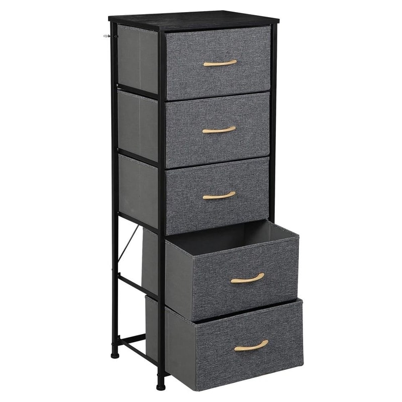 Storage Tower Unit Drawer Dresser Tall Chest Of Drawers For Bedroom Living Room Organize Clothes An 2