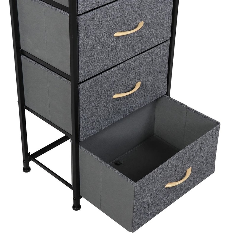 Storage Tower Unit Drawer Dresser Tall Chest Of Drawers For Bedroom Living Room Organize Clothes An 3