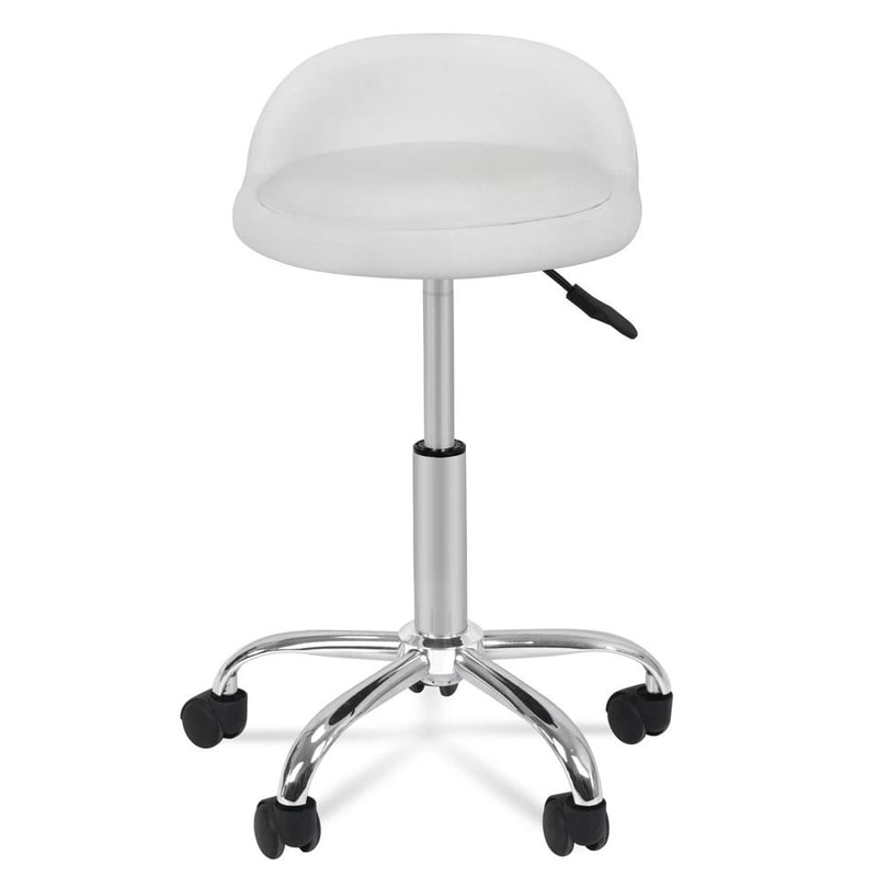 Adjustable Rolling Swivel Stool Degree Spa Salon White Tattoo Facial Massage Chair Soft Cushion 2