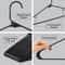 Durable Plastic Clothes Hangers Space Saving With Hooks 13
