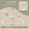 Durable Plastic Clothes Hangers Space Saving With Hooks 3