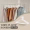 Durable Plastic Clothes Hangers Space Saving With Hooks 4