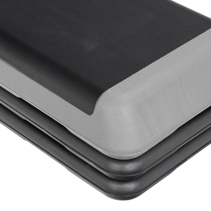 Adjustable Exercise Stepper Aerobic Step Platform With Riser Set For Home Gym Weight Loss Muscle To 2