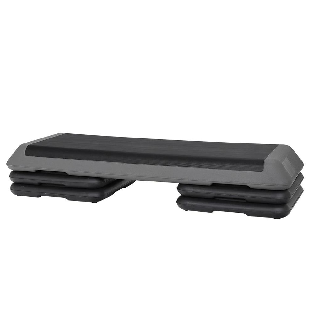 Adjustable Exercise Stepper Aerobic Step Platform With Riser Set For Home Gym Weight Loss Muscle To 7