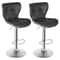 Adjustable Height Shell Back Bar Stools Swivel PU Leather Stool Modern Kitchen And Home Office Seat 7