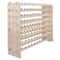 Wood Wine Rack Storage Sturdy Display Shelves Natural Kitchen Decor Stackable Design For Bottles 0