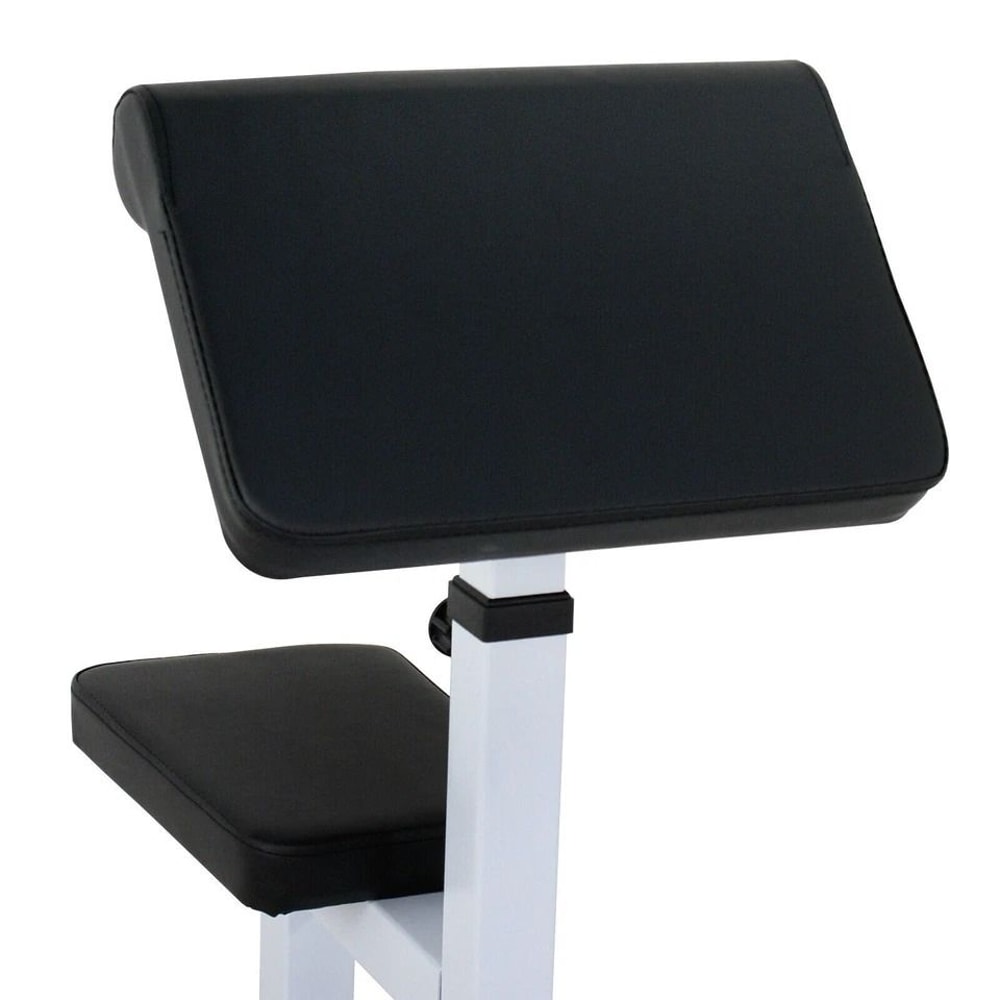 Adjustable Arm Curl Weight Bench Preacher Seated Curl Bench Dumbbell Strength Training Bench 7