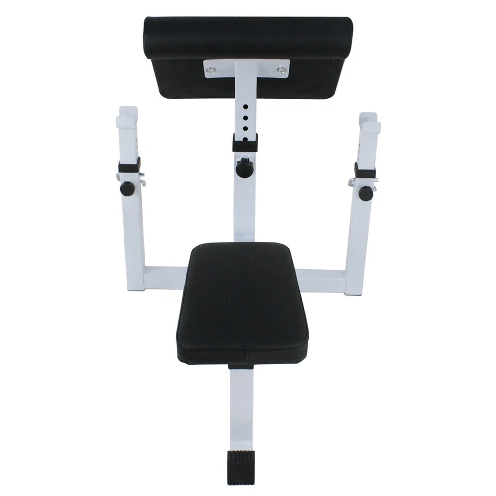 Adjustable Arm Curl Weight Bench Preacher Seated Curl Bench Dumbbell Strength Training Bench 9