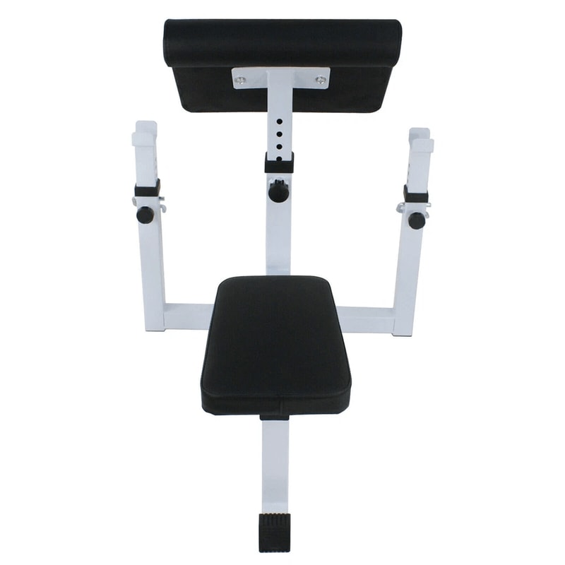 Adjustable Arm Curl Weight Bench Preacher Seated Curl Bench Dumbbell Strength Training Bench 9