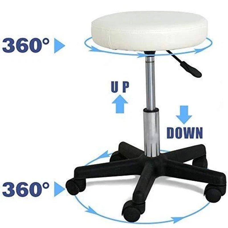 Rolling Chair For Tattoo Salon Adjustable Hydraulic Stool Swivel Massage And Facial Stool With Comf 1