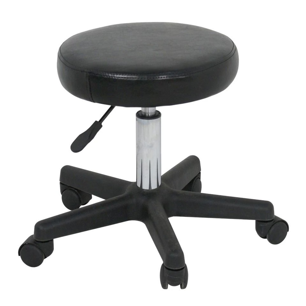 Hydraulic Saddle Stool Adjustable Tattoo Chair Salon Massage Rolling Chair PU Leather Swivel Stool 4