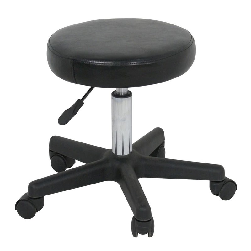 Hydraulic Saddle Stool Adjustable Tattoo Chair Salon Massage Rolling Chair PU Leather Swivel Stool 4