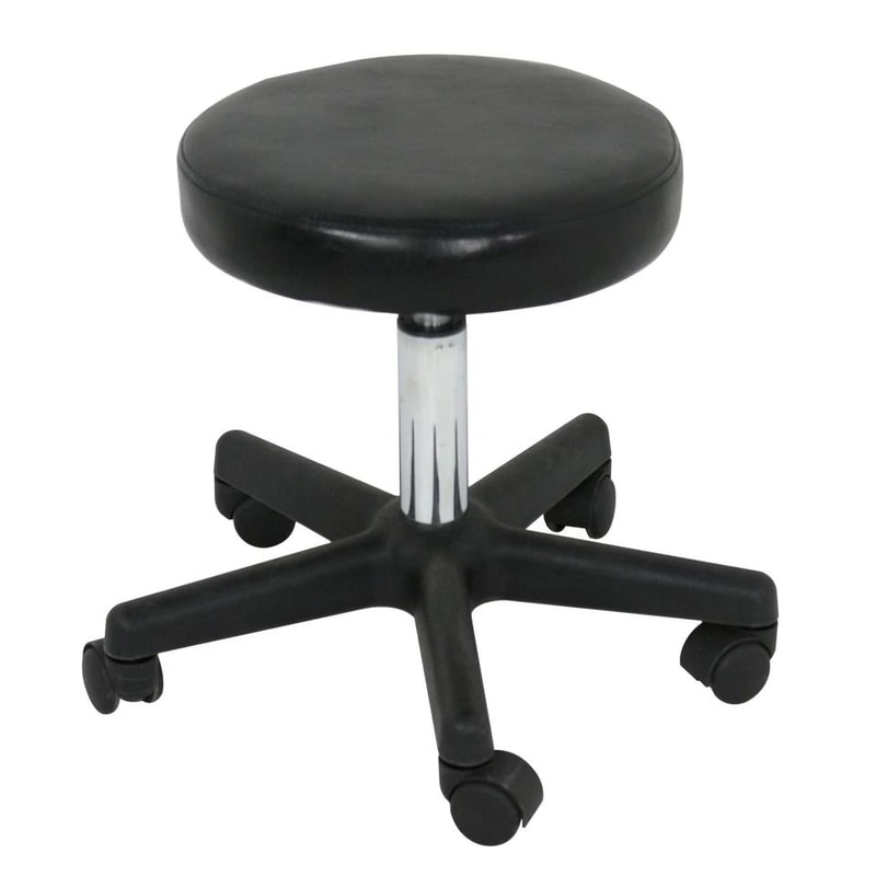 Hydraulic Saddle Stool Adjustable Tattoo Chair Salon Massage Rolling Chair PU Leather Swivel Stool 5