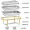 Elegant Chafing Dishes Buffet Warmer Set Gold Silver Qt Stainless Steel For Wedding Restaurant 1