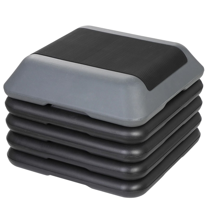 Adjustable Exercise Step Platform Nonslip Aerobic Step With Risers Indoor Gym Fitness Equipment 1