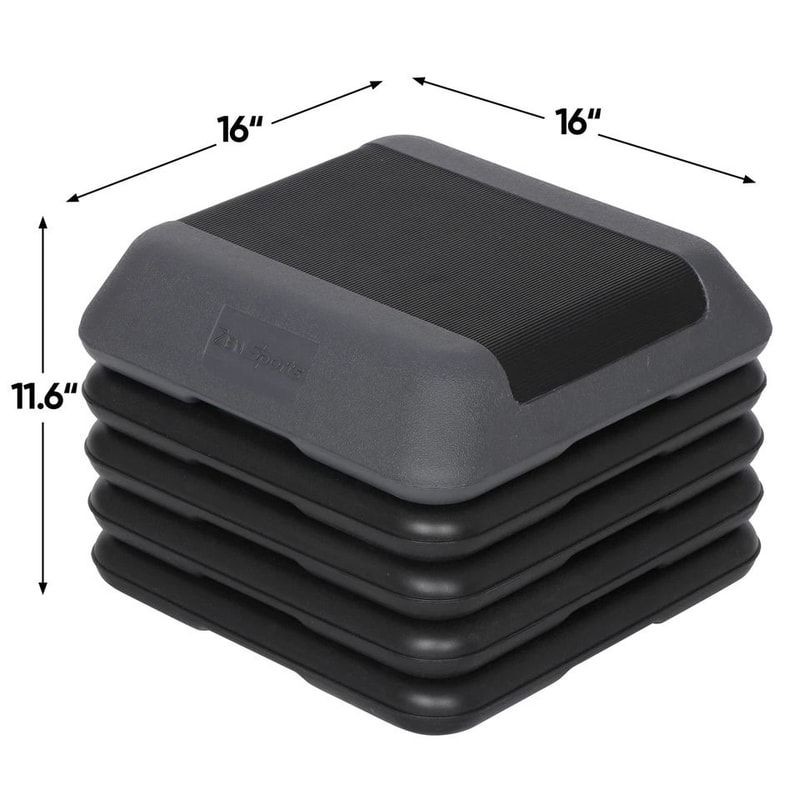 Adjustable Exercise Step Platform Nonslip Aerobic Step With Risers Indoor Gym Fitness Equipment 3