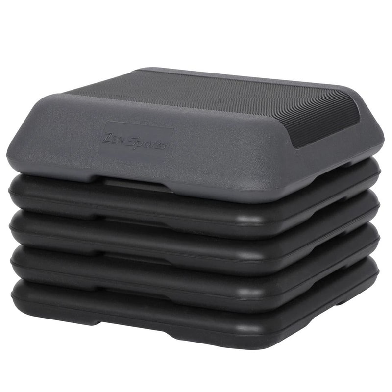 Adjustable Exercise Step Platform Nonslip Aerobic Step With Risers Indoor Gym Fitness Equipment 7