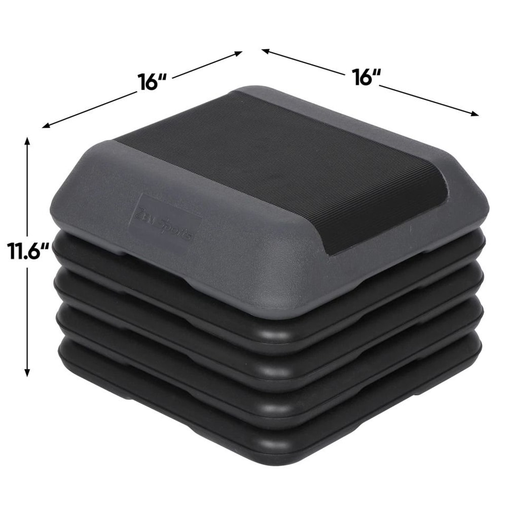 Adjustable Exercise Step Platform Nonslip Aerobic Step With Risers Indoor Gym Fitness Equipment 9