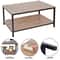 Stylish Modern Coffee Table With Storage Shelf And Metal Feet Perfect For Living Room Home Indoor U 3