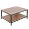 Stylish Modern Coffee Table With Storage Shelf And Metal Feet Perfect For Living Room Home Indoor U 7
