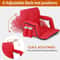 Folding Stadium Seat For Bleachers With Adjustable Back Red Stadium Chair Comfortable And Durable 3
