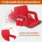 Folding Stadium Seat For Bleachers With Adjustable Back Red Stadium Chair Comfortable And Durable 3
