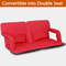 Folding Stadium Seat For Bleachers With Adjustable Back Red Stadium Chair Comfortable And Durable 5