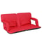 Folding Stadium Seat For Bleachers With Adjustable Back Red Stadium Chair Comfortable And Durable 1