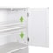 White Bathroom Floor Cabinet Adjustable Shelves Hidden Storage Large Capacity Stylish Design 14