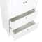 White Bathroom Floor Cabinet Adjustable Shelves Hidden Storage Large Capacity Stylish Design 18