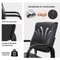 Leather Guest Chair HomGarden Office Desk Metal Frame Waiting Room Side Chair Comfortable Arm Chair 2