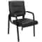 Leather Guest Chair HomGarden Office Desk Metal Frame Waiting Room Side Chair Comfortable Arm Chair 6