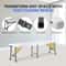 Lightweight Plastic Folding Bench Sturdy Compact For IndoorOutdoor Use White Folding Bench For Eve 4