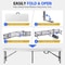 Lightweight Plastic Folding Bench Sturdy Compact For IndoorOutdoor Use White Folding Bench For Eve 8
