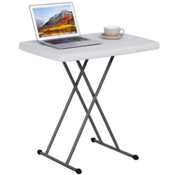 adjustable portable folding tv tray, snack table for dining, easy clean and space-saving