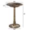Durable Pedestal Birdbath Antique Design For Yard And Garden Outdoor Decor 1