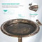 Durable Pedestal Birdbath Antique Design For Yard And Garden Outdoor Decor 4