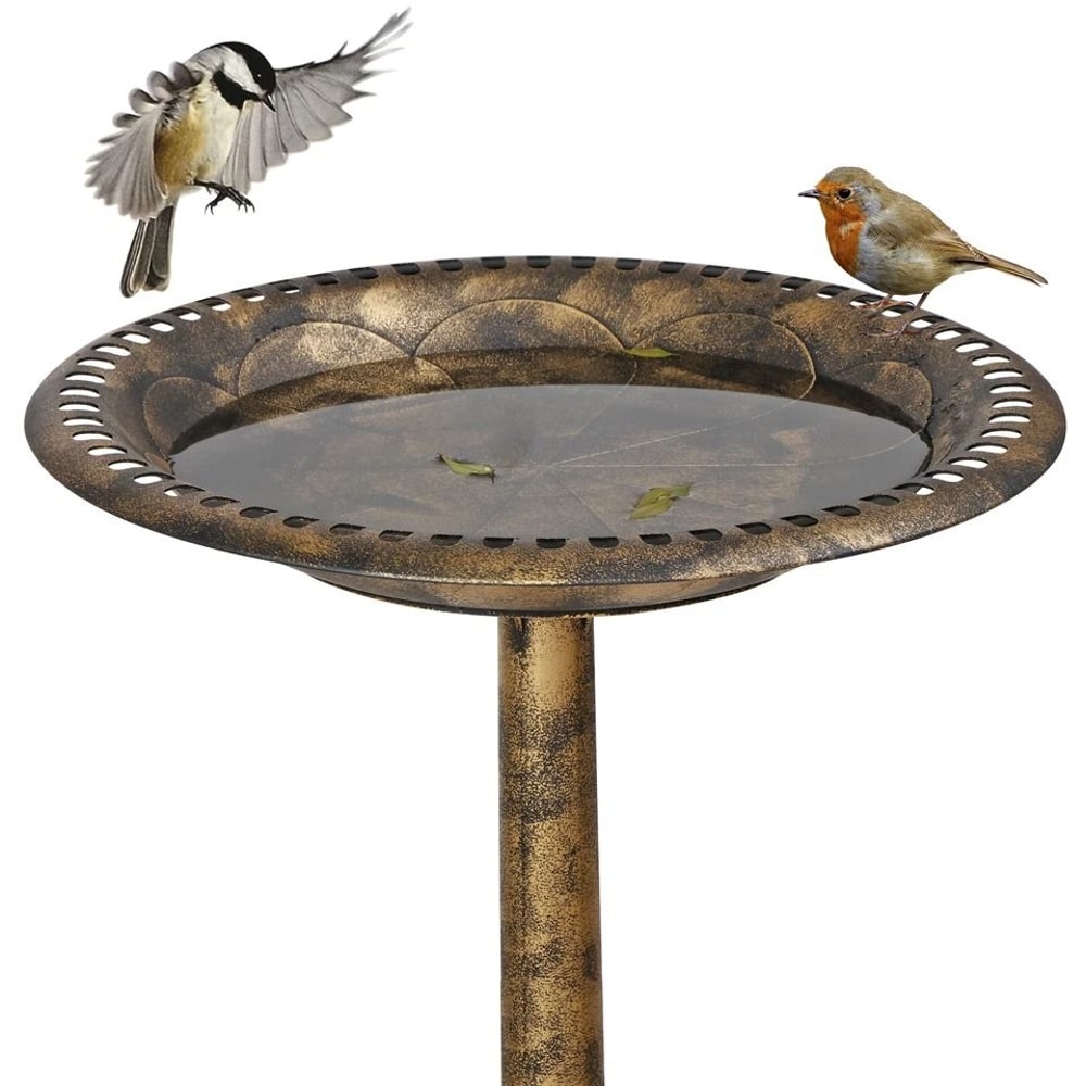 Durable Pedestal Birdbath Antique Design For Yard And Garden Outdoor Decor 7
