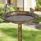 Durable Pedestal Birdbath Antique Design For Yard And Garden Outdoor Decor 13