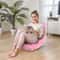 Adjustable Folding Floor Chair Sofa Lounger Bed Pink Recliner Lazy Seat Indoor 6