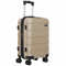 Champagne Carry On Luggage Expandable With Spinner Wheels Durable ABS 10