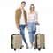Champagne Carry On Luggage Expandable With Spinner Wheels Durable ABS 2