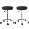 Black Adjustable Hydraulic Stool For Salon Thick Pad Swivel Chair 0