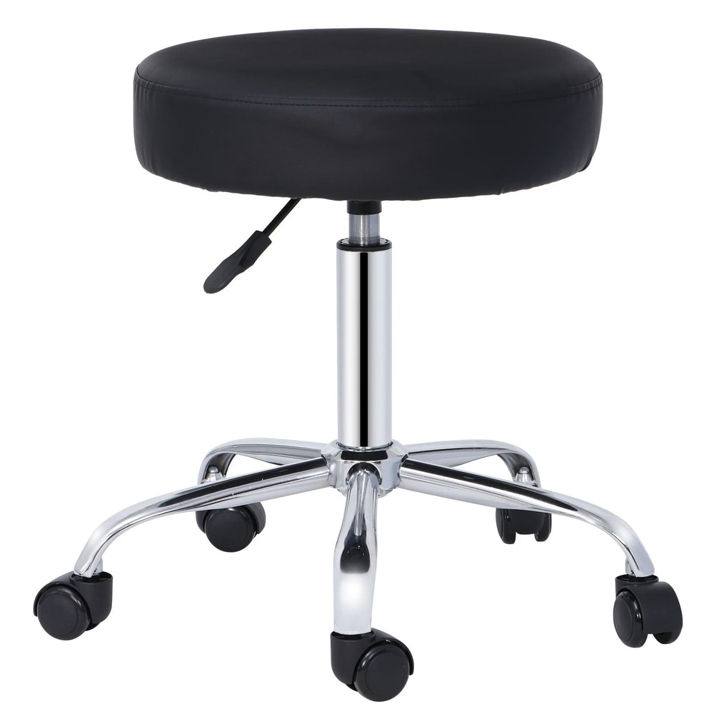 Black Adjustable Hydraulic Stool For Salon Thick Pad Swivel Chair 10