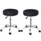 Black Adjustable Hydraulic Stool For Salon Thick Pad Swivel Chair 2
