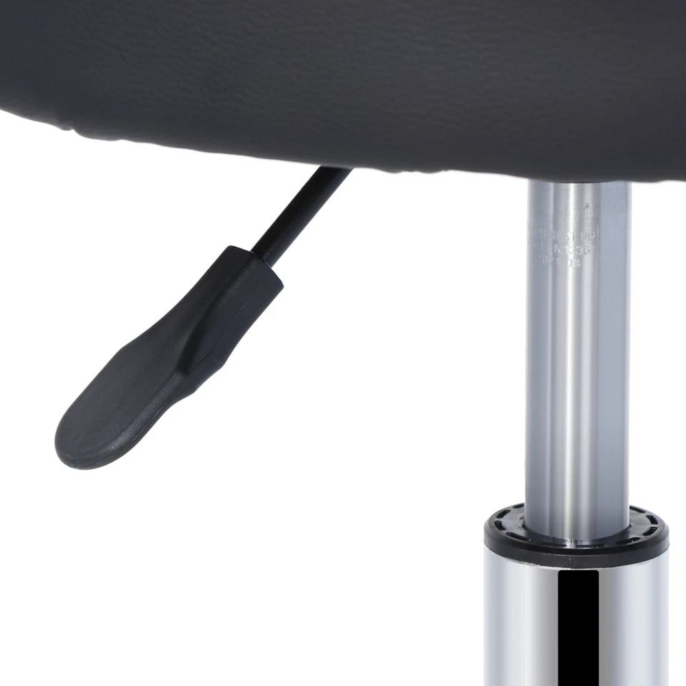 Black Adjustable Hydraulic Stool For Salon Thick Pad Swivel Chair 7