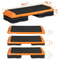 Workout Stepper Adjustable Aerobic Step Platform Riser Orange 3 Height Levels For FullBody Exercise 2
