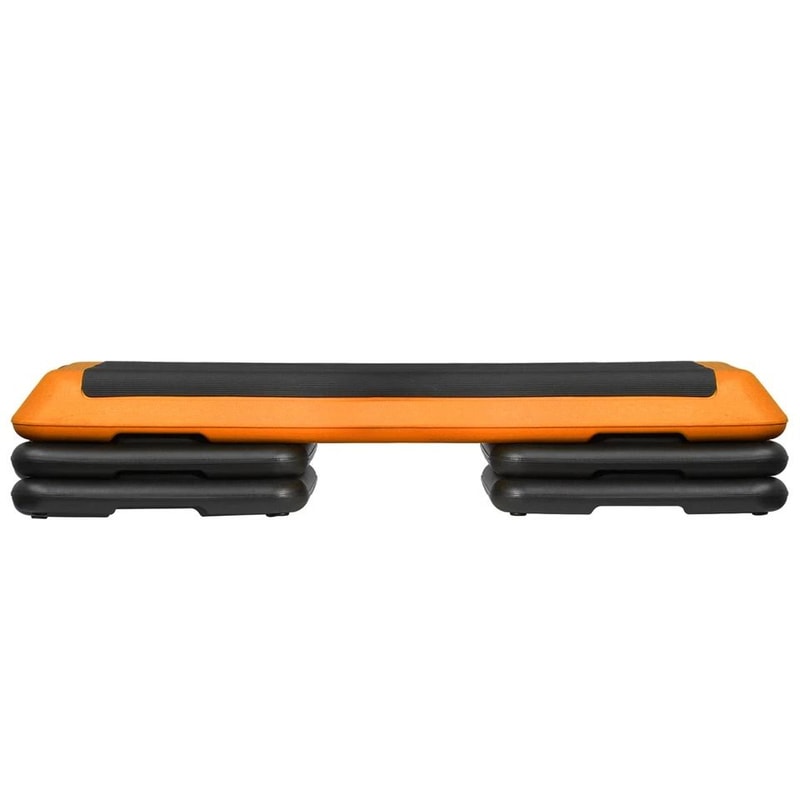 Workout Stepper Adjustable Aerobic Step Platform Riser Orange 3 Height Levels For FullBody Exercise 9