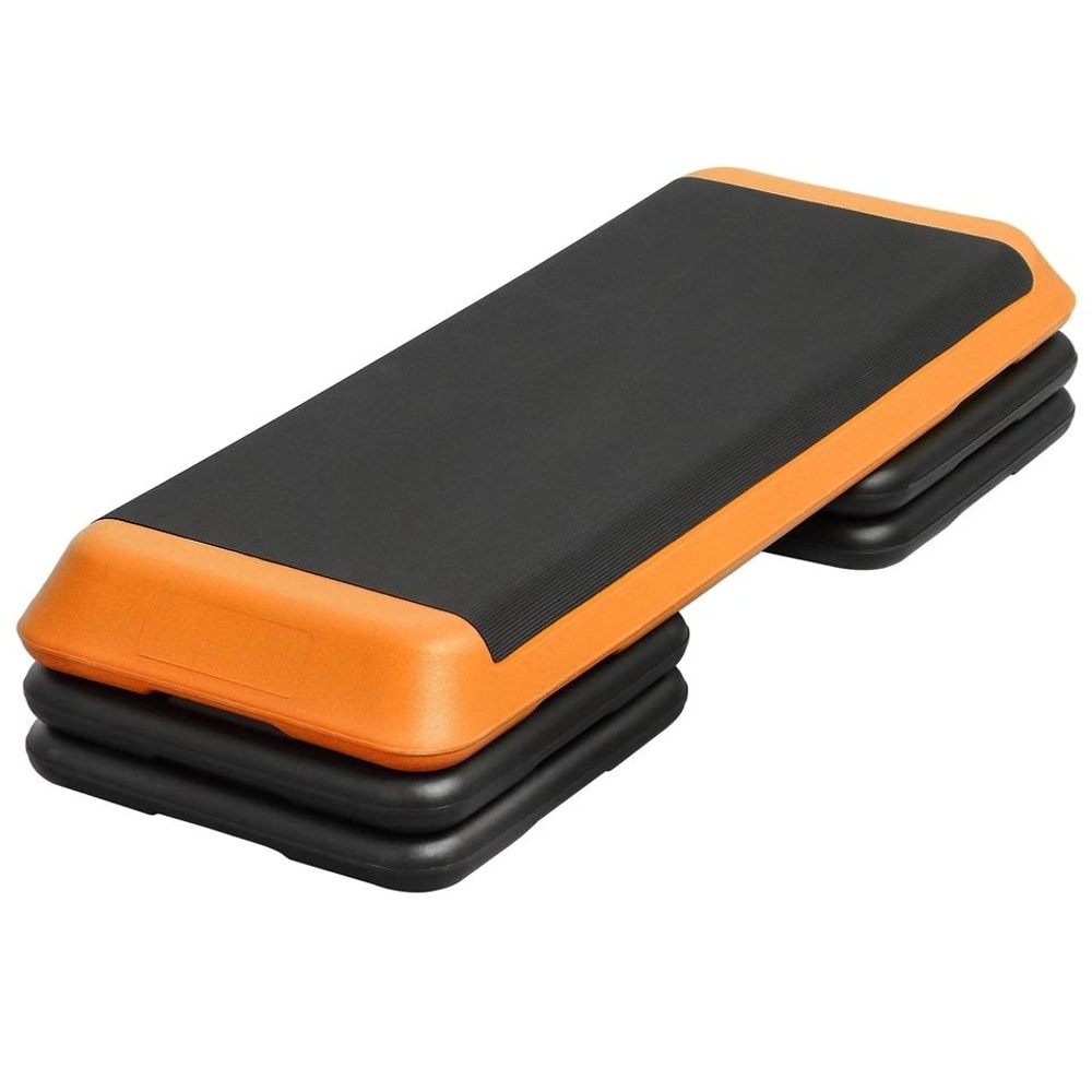 Workout Stepper Adjustable Aerobic Step Platform Riser Orange 3 Height Levels For FullBody Exercise 10
