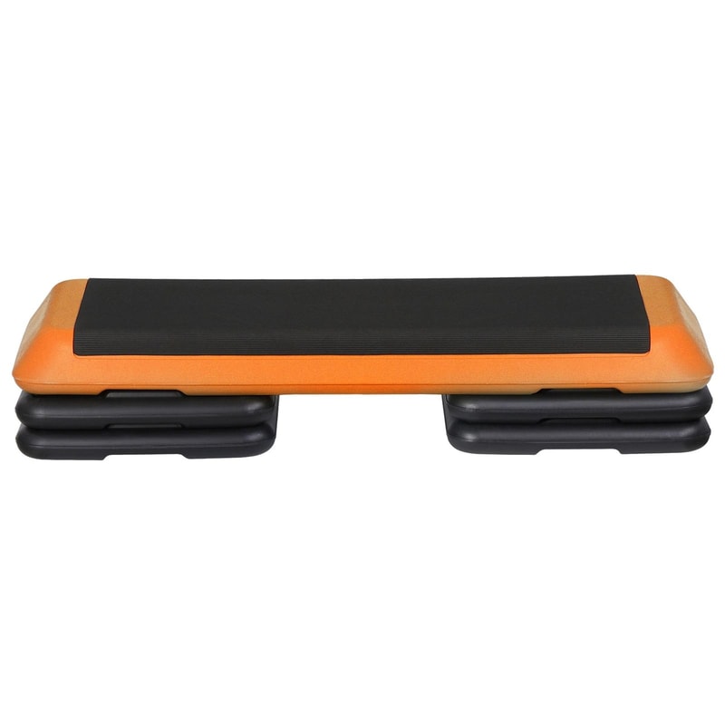 Workout Stepper Adjustable Aerobic Step Platform Riser Orange 3 Height Levels For FullBody Exercise 12